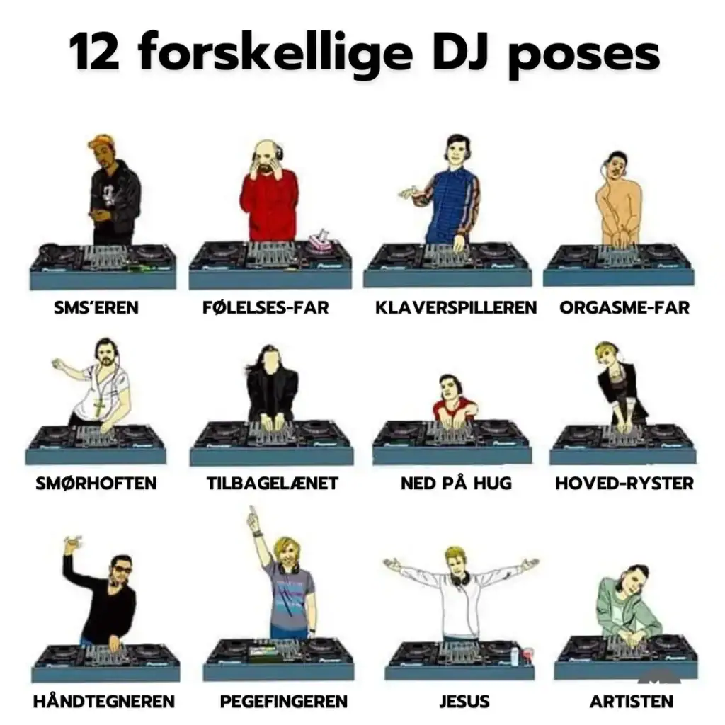 12 forskellige danse som DJ